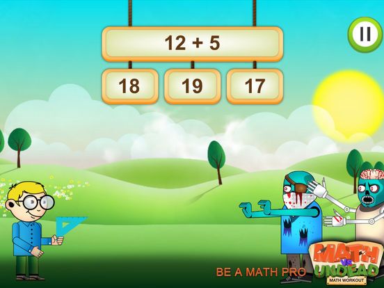 Math vs. Undead: Math Workout Screenshot (iTunes Store)