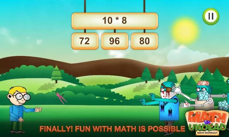 Math vs. Undead: Math Workout Screenshot (Google Play)