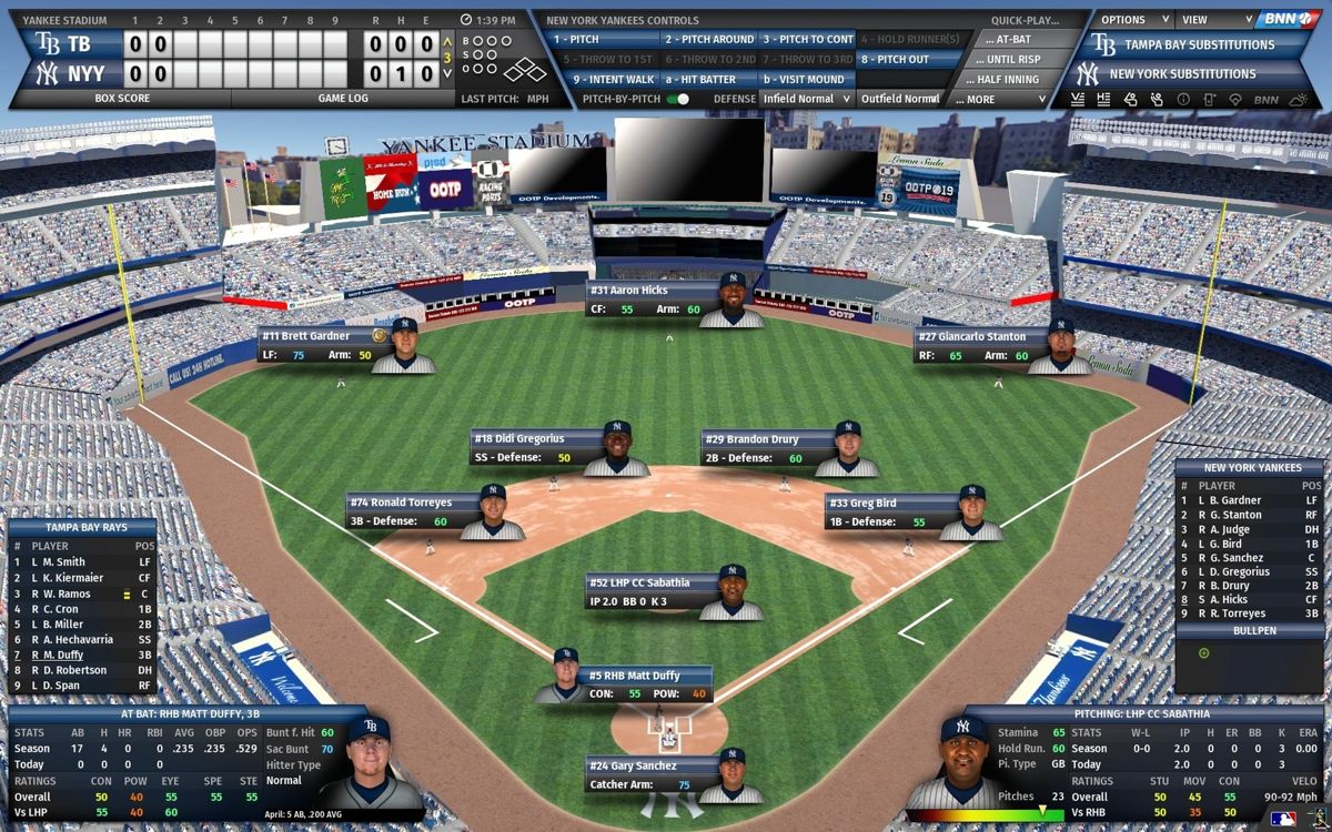 Out of the Park Baseball 19 Screenshot (Steam)