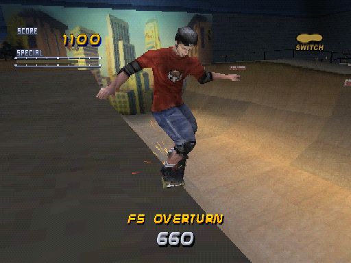 Tony Hawk's Pro Skater 2 Screenshot (Neversoft.com, 2000): Tony Hawk grinds