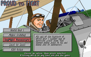 Knights of the Sky Screenshot (Knights of the Sky VGA Slide Show Demo, 1990-12-17)