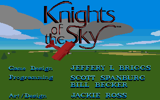Knights of the Sky Screenshot (Knights of the Sky VGA Slide Show Demo, 1990-12-17)