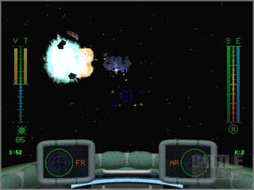BattleSphere Screenshot (Official BattleSphere Screen Shots): Debris The Thunderbird Falcon is now debris