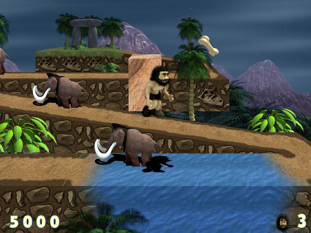3D Caveman Rocks Screenshot (Official promotional shots)