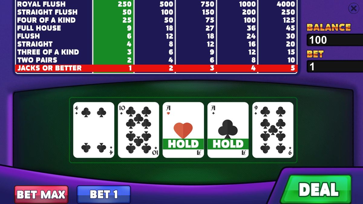 Royal Casino: Video Poker Screenshot (Steam)