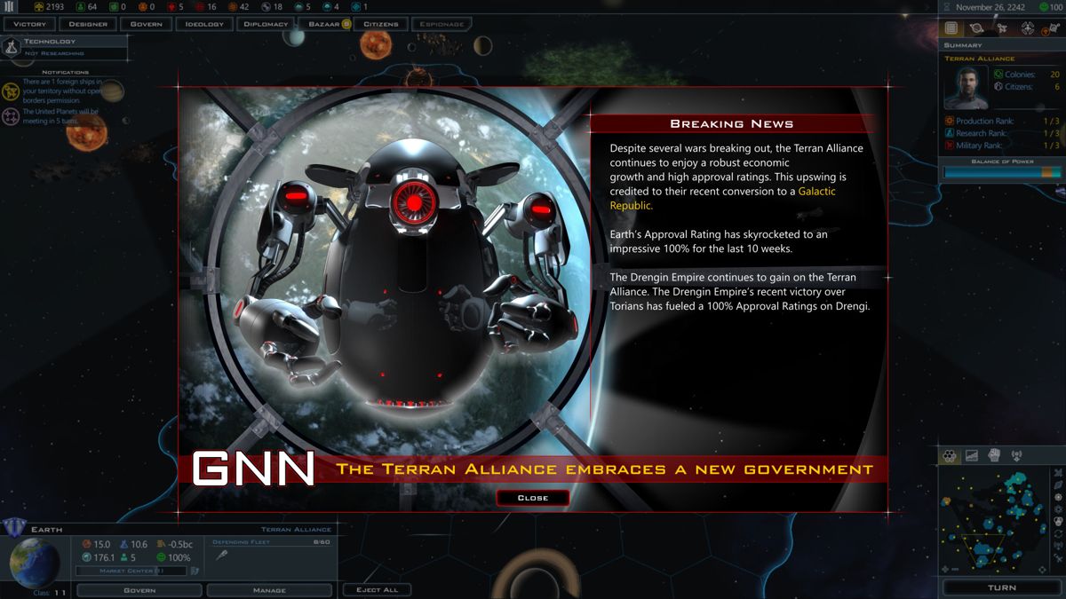 Galactic Civilizations III: Intrigue Screenshot (Steam)