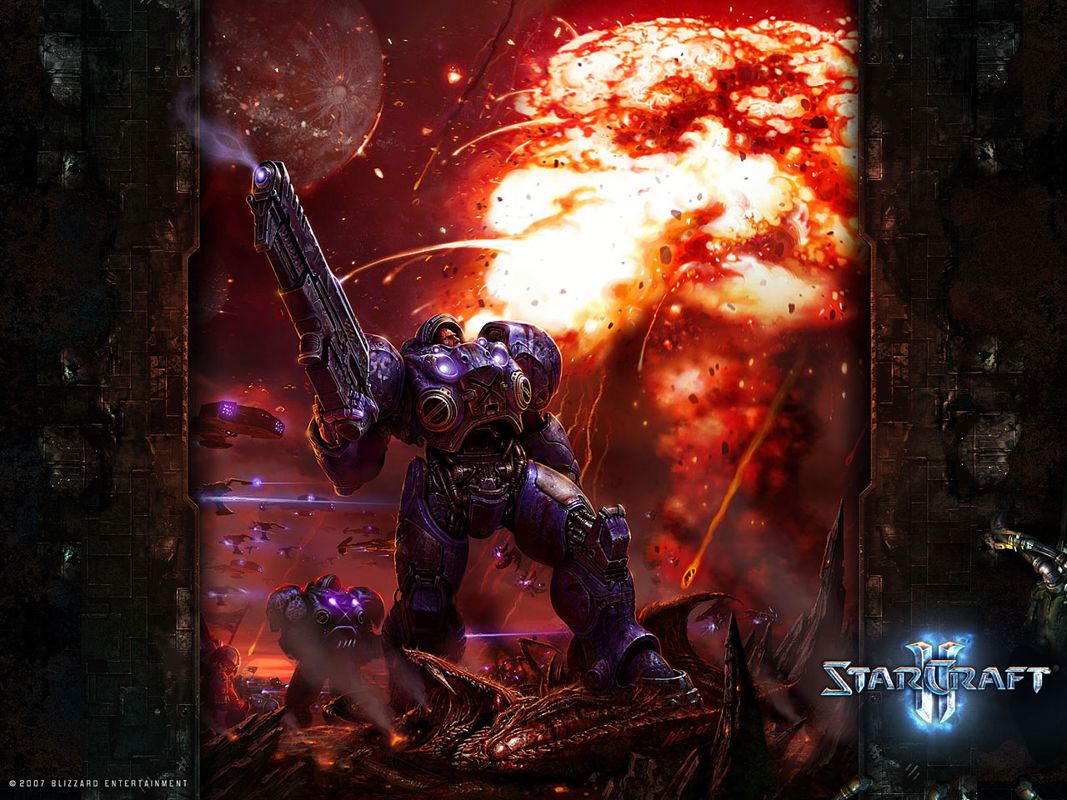 StarCraft II: Wings of Liberty Wallpaper (Official website - wallpapers (2007)): Marine