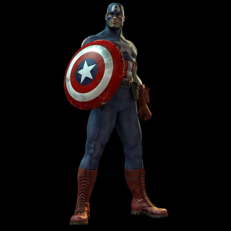 Marvel Ultimate Alliance Concept Art (Nintendo Wii Preview CD): Marvel Captain America