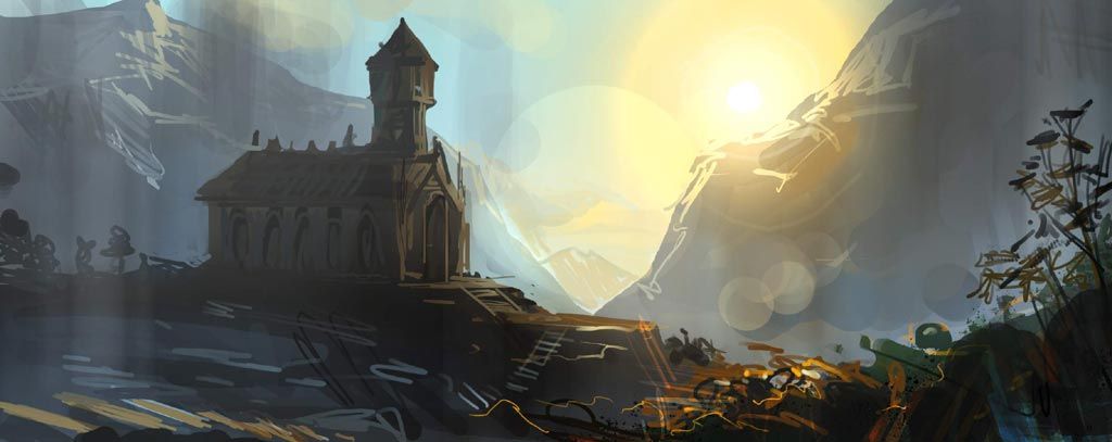 Knights of the Temple: Infernal Crusade Concept Art (Official Website - Various Artwork): Monastery