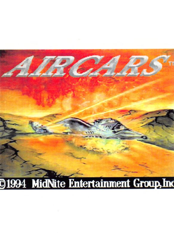 AirCars Other (8 1/2" X 11" Mini-Poster/Sales Flyer): 8 1/2" X 11" Mini-Poster/Sales Flyer Front (earlier variant - Courtesy by John Hardie of National Video Game Museum)