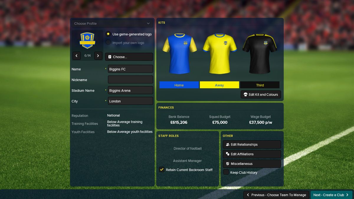 Football Manager Touch 2018 Screenshot (Steam)