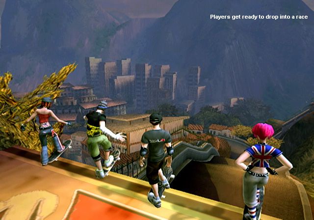 Tony Hawk's Downhill Jam Screenshot (Nintendo Wii Preview CD): Start of a Race 1