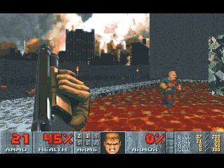 Doom II Screenshot (idsoftware.com, 2008): Pump action