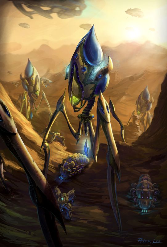 StarCraft II: Wings of Liberty Concept Art (Official website - Features - Protoss Units (2007-07-09)): Colossus