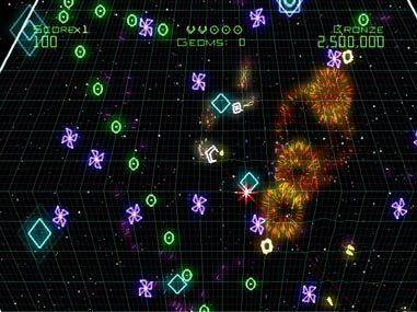 Geometry Wars: Galaxies Screenshot (www.nintendo.com (Wii))