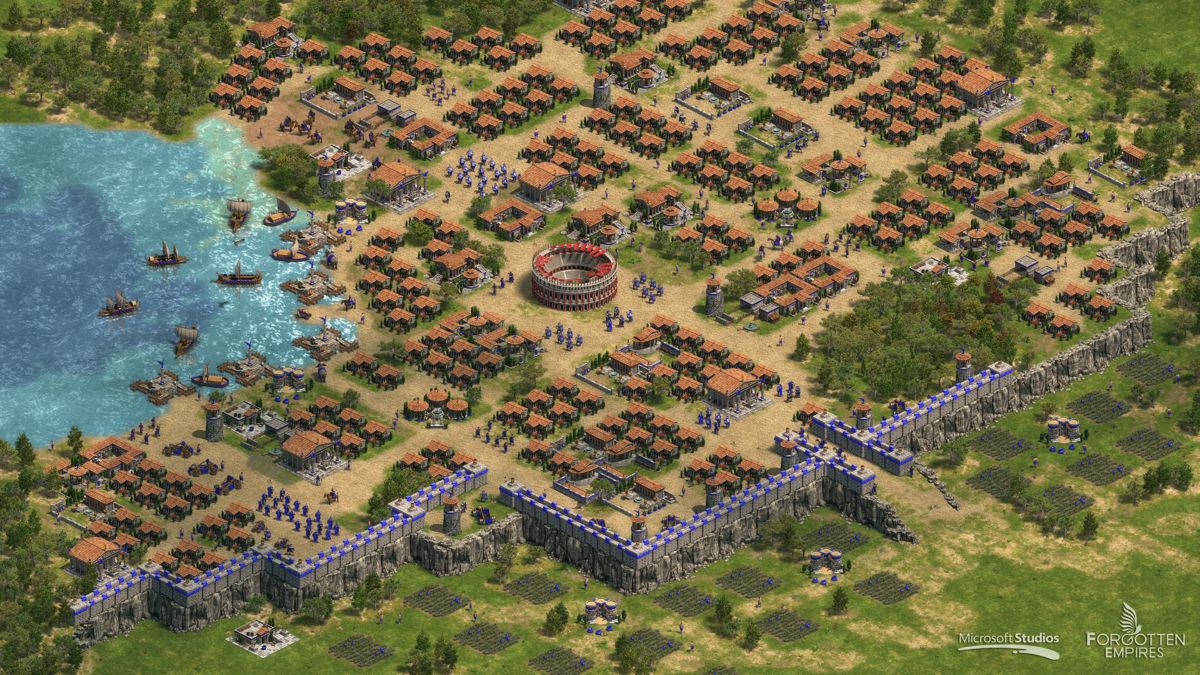 Age of Empires: Definitive Edition Screenshot (Forgotten Empires website): Rome is the Light This image has been re-compressed in PNG to reduce file size, no image data has been altered