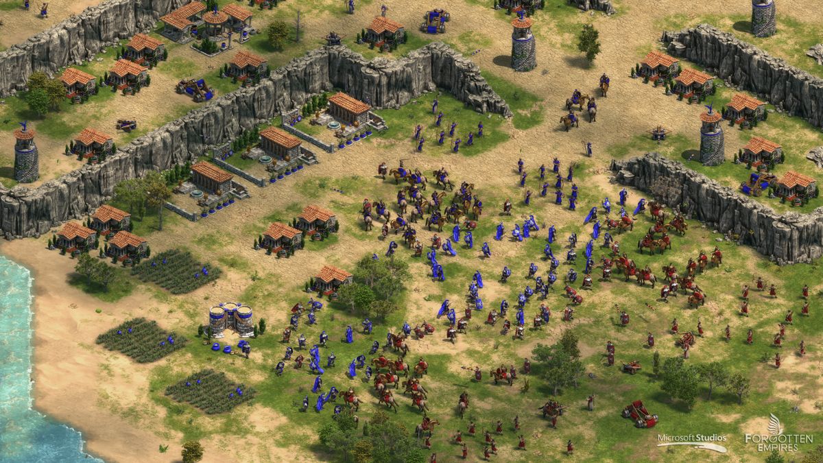 Age of Empires: Definitive Edition Screenshot (Forgotten Empires website): Cliffside City This image has been re-compressed in PNG to reduce file size, no image data has been altered
