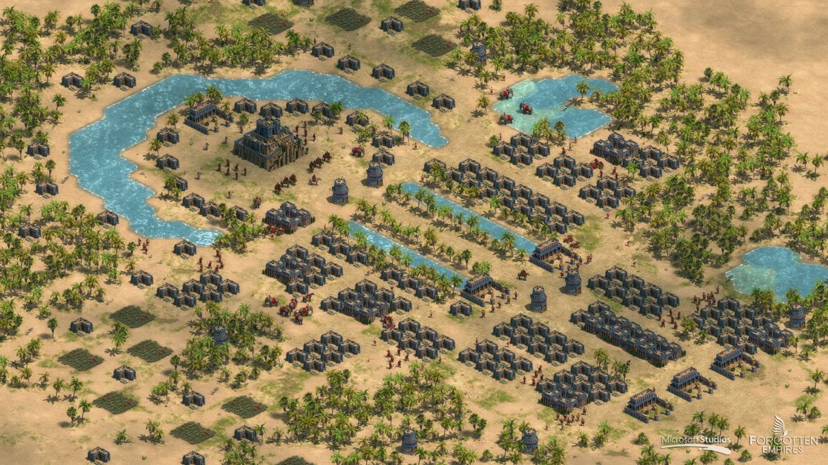 Age of Empires: Definitive Edition Screenshot (Forgotten Empires website): Babylonian City This image has been re-compressed in PNG to reduce file size, no image data has been altered