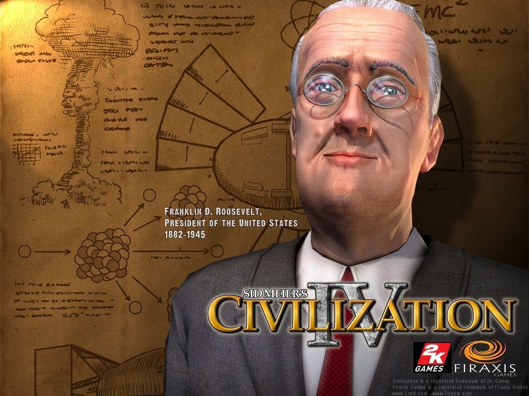 Sid Meier's Civilization IV Wallpaper (Official website wallpaper): Franklin D. Roosevelt 1280 x 960