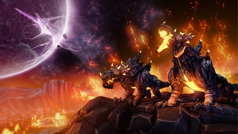 Borderlands: The Pre-Sequel! Screenshot (Xbox.com product page): Two Fire Kraggons