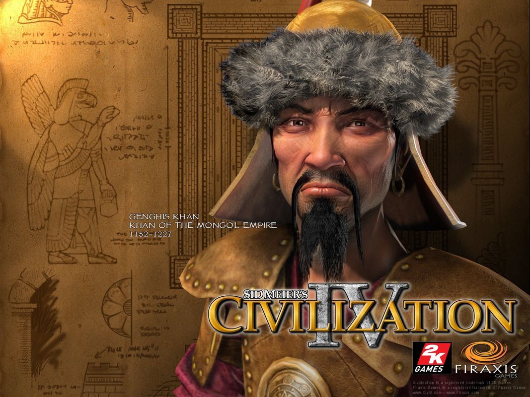 Sid Meier's Civilization IV Wallpaper (Official website wallpaper): Genghis Khan 1600 x 1200
