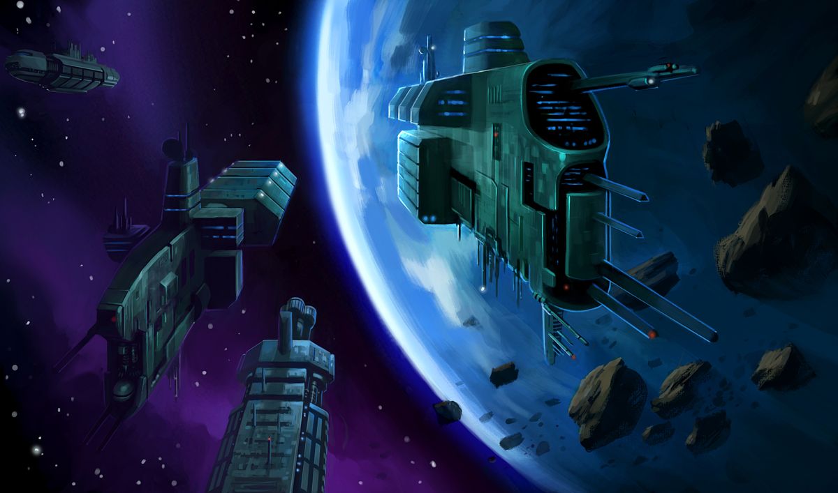 StarCraft II: Wings of Liberty Concept Art (Battle.net (2016)): Terrans leave Earth