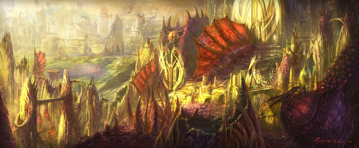 StarCraft II: Wings of Liberty Concept Art (Battle.net (2016)): Zerg, Protoss - Environment - Auir 7
