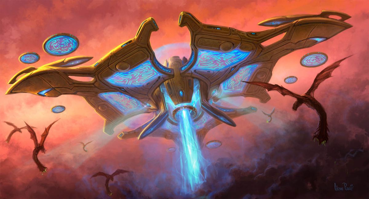 StarCraft II: Wings of Liberty Concept Art (Battle.net (2016)): Protoss - Unit - Mothership 01