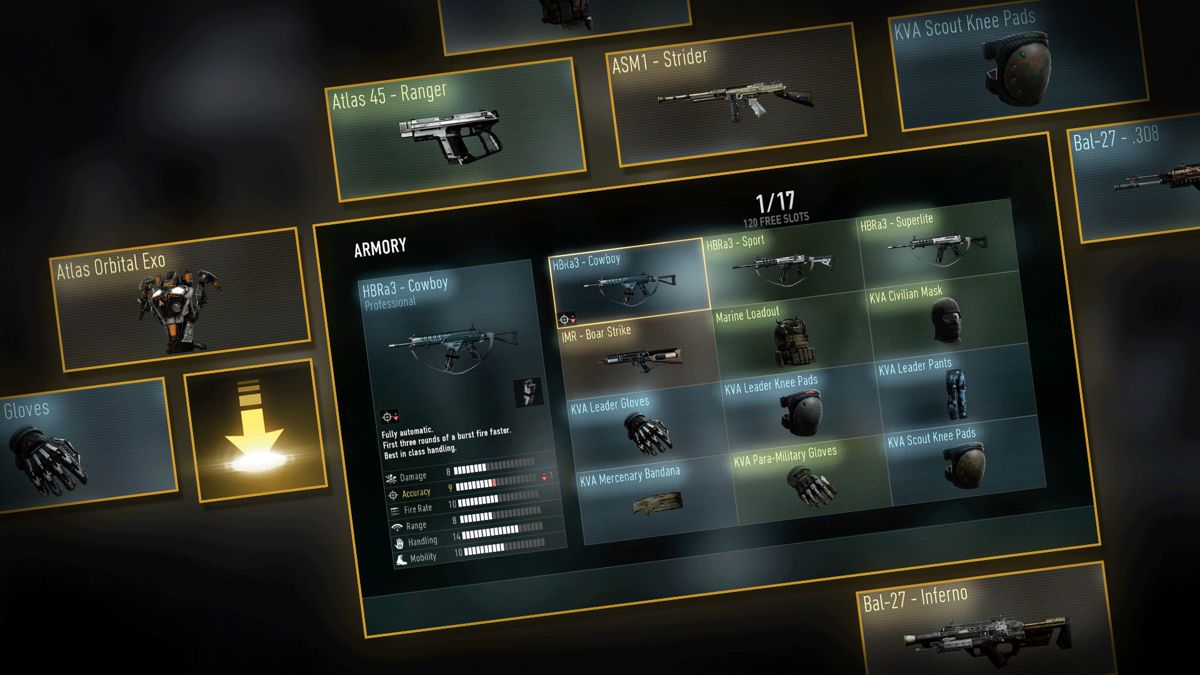 Call of Duty: Advanced Warfare - Extra Armory Slots 1 Screenshot (Steam)