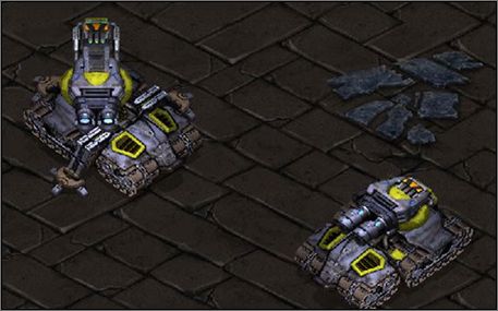 StarCraft: Remastered Other (Official website - Remastering StarCraft's Art): Terran Siege Tanks - remastered