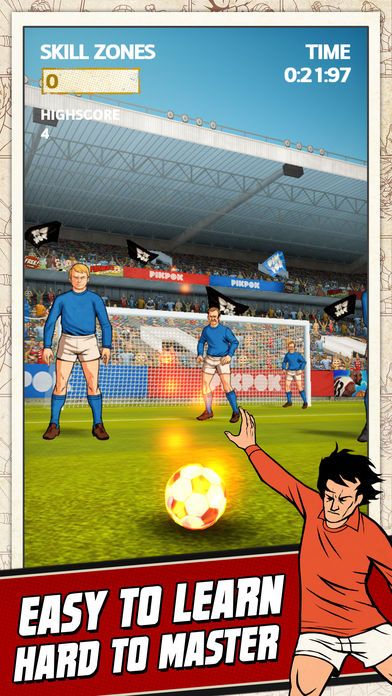 Flick Kick Football Screenshot (iTunes Store)