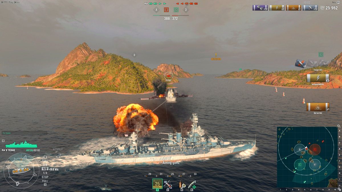 World of Warships: Texas Pack Screenshot (Steam)