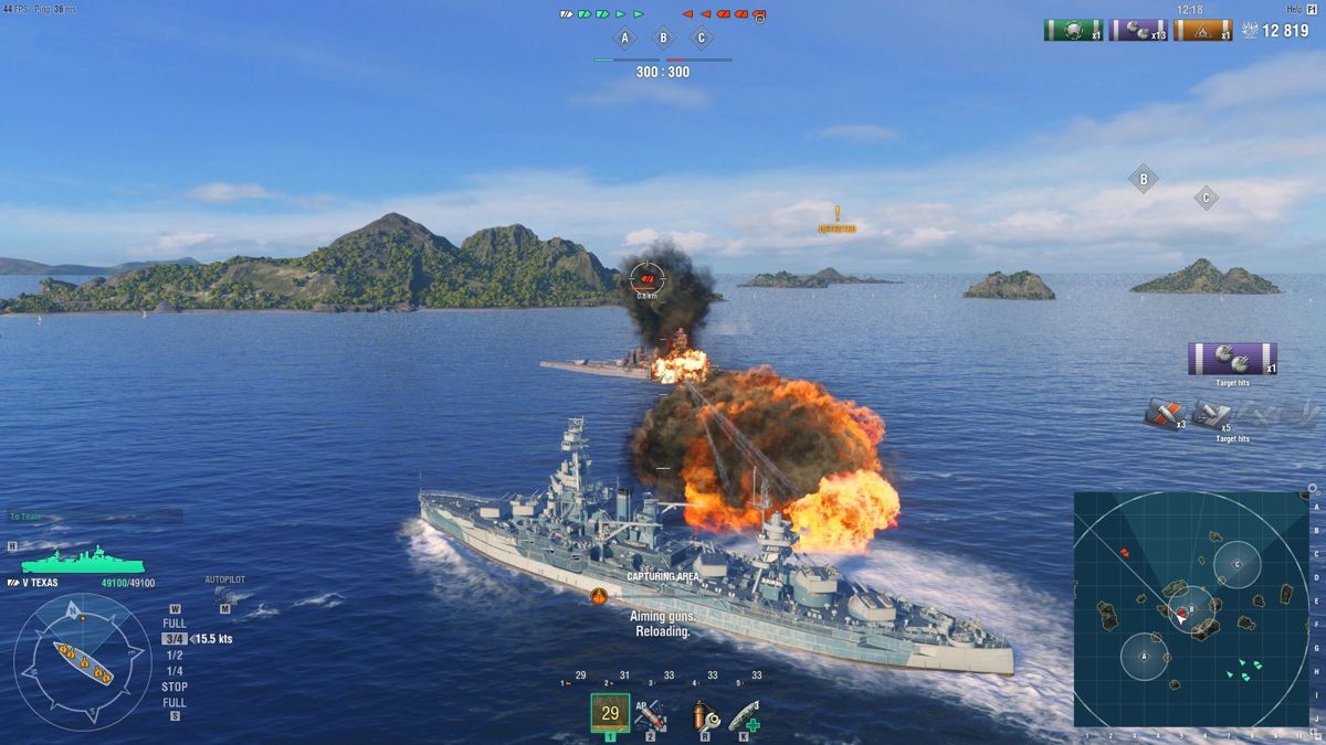 World of Warships: Texas Pack Screenshot (Steam)