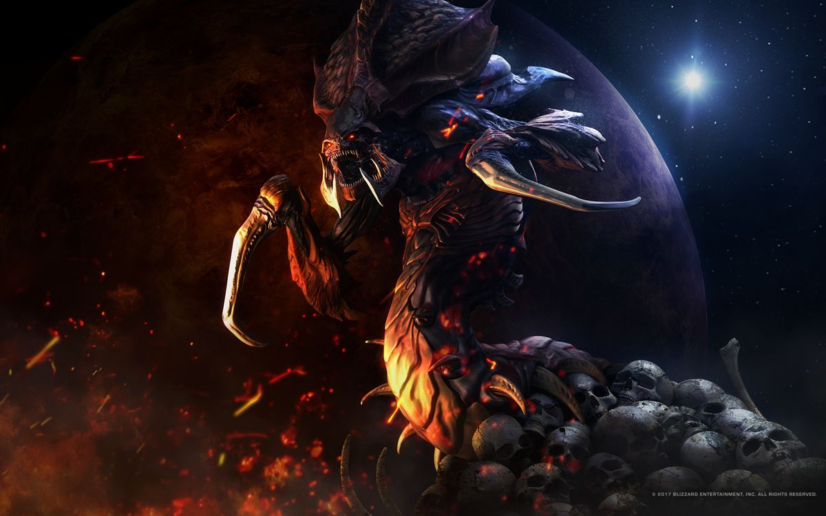 StarCraft: Remastered Wallpaper (Official website - wallpapers): Zerg victory screen