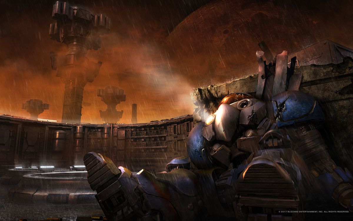 StarCraft: Remastered Wallpaper (Official website - wallpapers): Terran defeat screen