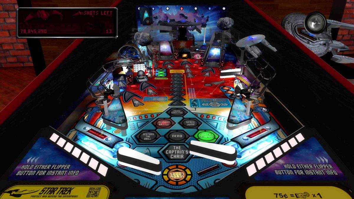 Stern Pinball Arcade: Star Trek Screenshot (PlayStation Store)