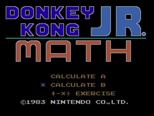 Donkey Kong Jr. Math Screenshot (Nintendo.com - Official Game Page (Wii Virtual Console))