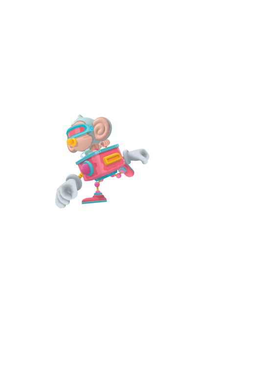 Super Monkey Ball: Banana Blitz Concept Art (Nintendo Wii Preview CD): Baby