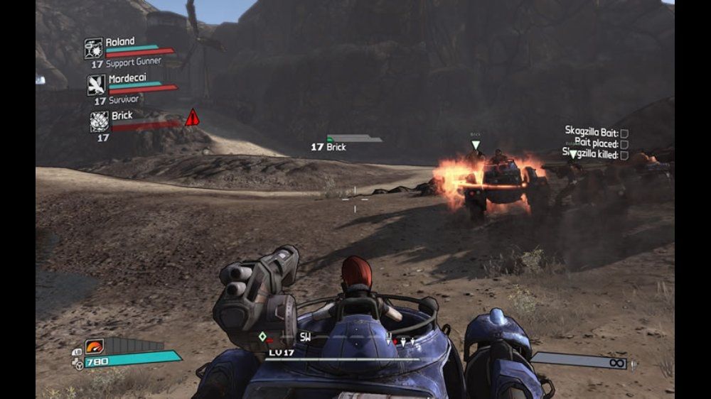 Borderlands Screenshot (Xbox.com product page): Vehicular combat