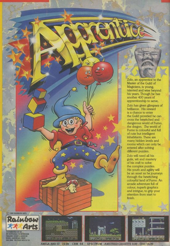 Apprentice Magazine Advertisement (Magazine Advertisements): CU Amiga Magazine (UK) Issue #7 (September 1990). Courtesy of the Internet Archive. Page 24