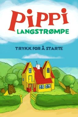 Pippi Långstrump Screenshot (Screenshots used for PR by publisher PAN Vision): Norwegian title screen.