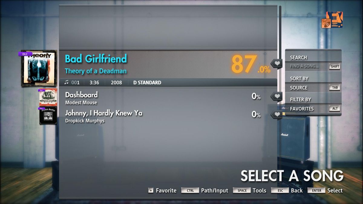 Rocksmith: All-new 2014 Edition - Theory of a Deadman: Bad Girlfriend Screenshot (Steam)