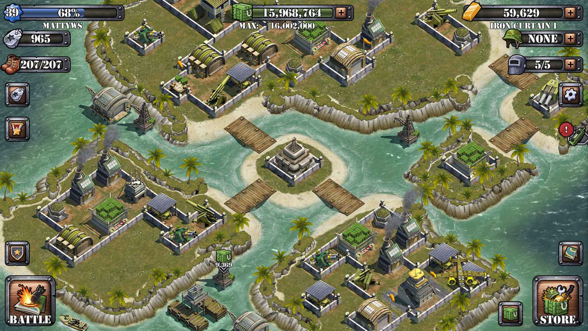 Battle Islands Screenshot (Xbox.com product page): Building a base