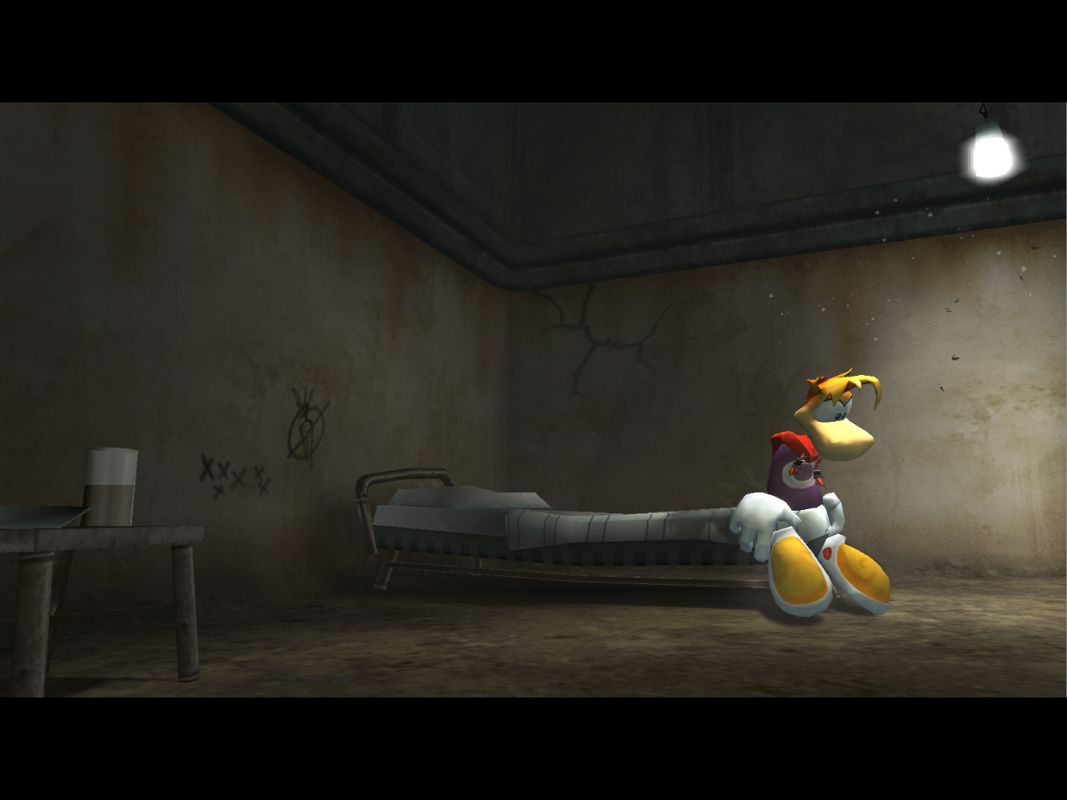 Rayman: Raving Rabbids Screenshot (Nintendo Wii Preview CD): Ray Alone Cell