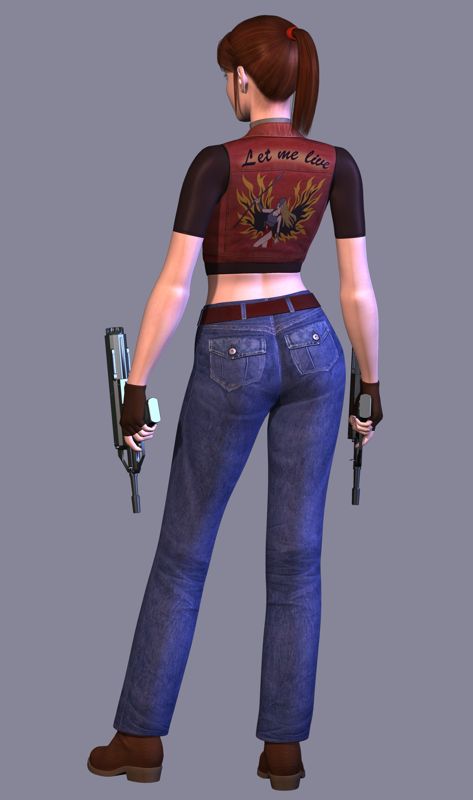 Resident Evil: Code: Veronica X Render (CAPCOM E3 2001 Press Kit): Claire_back_a