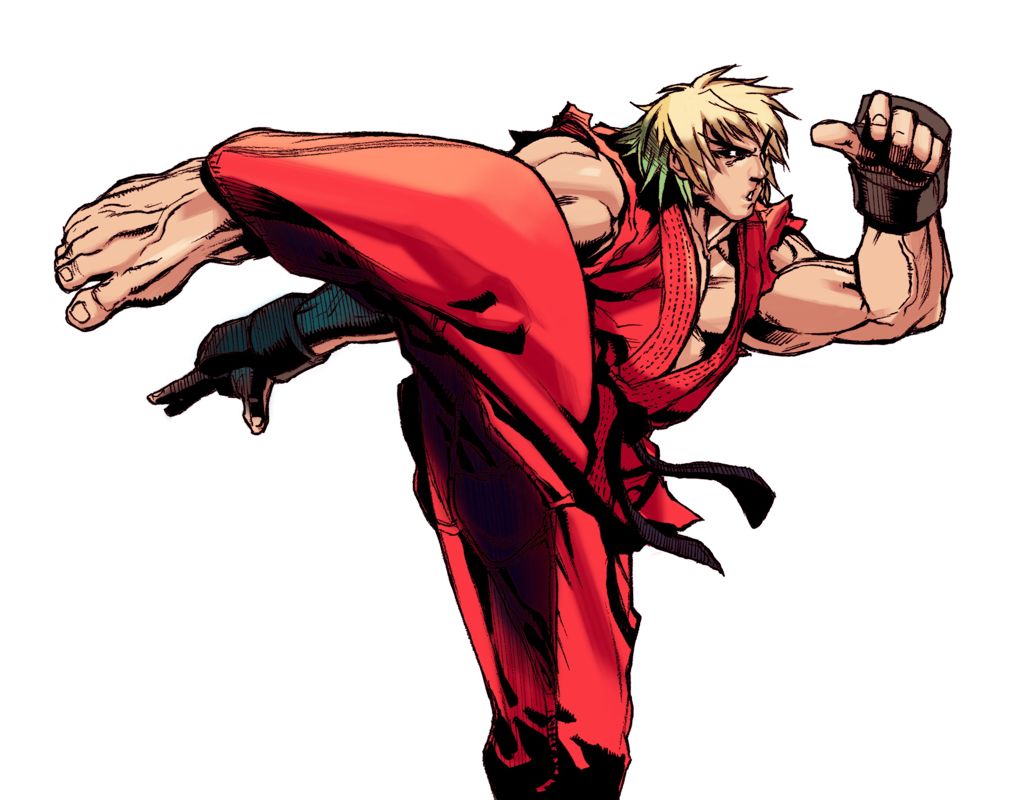 Super Street Fighter II: Turbo Revival Concept Art (CAPCOM E3 2001 Press Kit): Ken