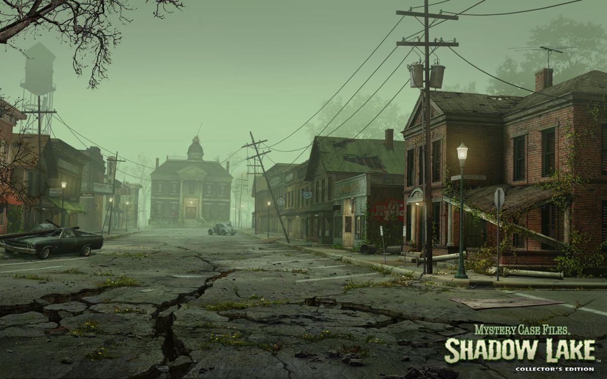 Mystery Case Files: Shadow Lake (Collector's Edition) Wallpaper (Mystery Case Files: Shadow Lake (Collector's Edition) - Extras): Town_Main_1920x1200