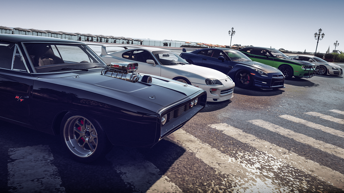 Forza Horizon 2 Presents Fast & Furious Screenshot (Xbox.com product page): The cars