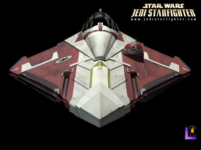 Star Wars: Jedi Starfighter Wallpaper (Official website wallpaper): Front 640x480