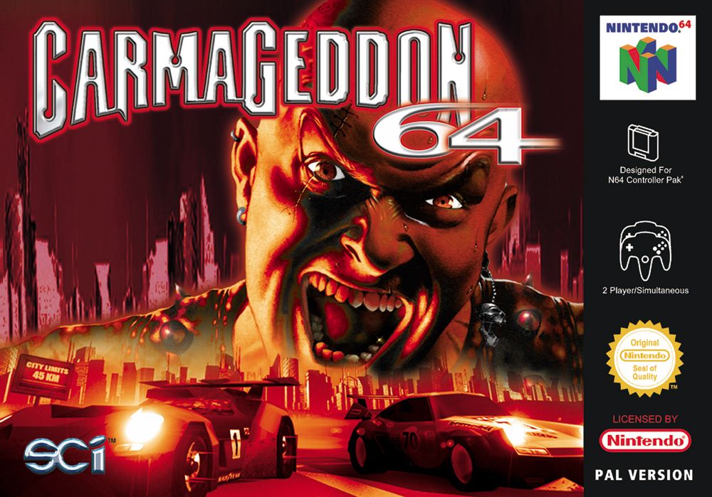 Carmageddon 2: Carpocalypse Now Other (SCi Media Kit Version 2 (1999)):<br> N64 Cover